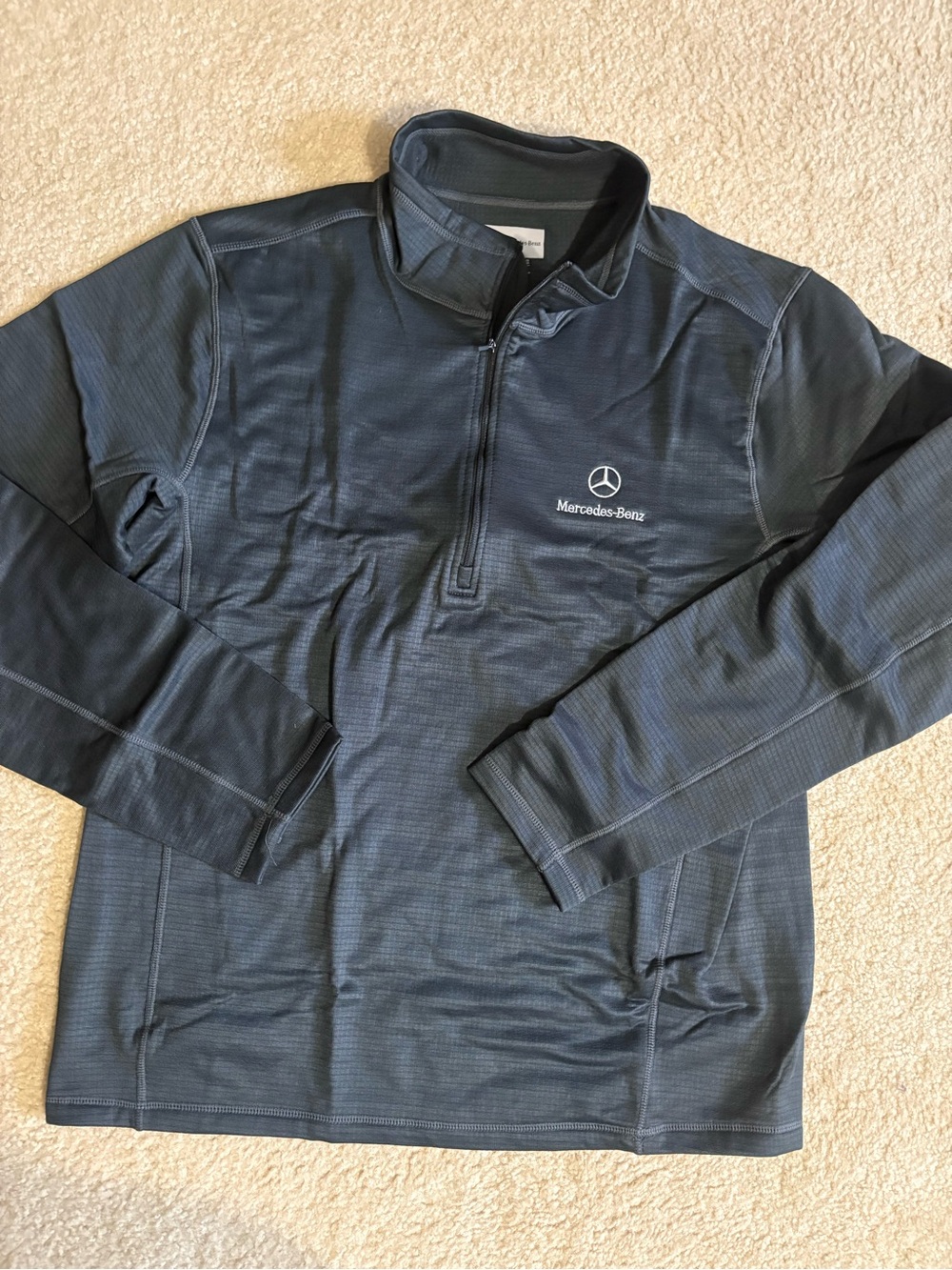 Mercedes-Benz Black Zip-Up Jacket with Logo New never used size XL GRAY COLOR